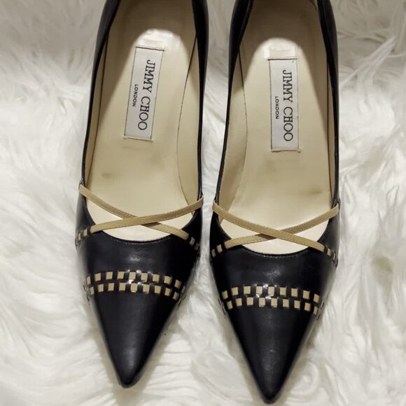 Jimmy Choo London Shoes Kory Camel Kid Leather Pump - Picture 2 of 10